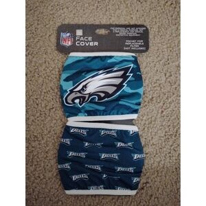 Philadelphia Eagles NFL Reversible Face Cover - 2-Pack Style